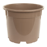 Aeroplas 12L Non-Slotted Round Container Pot Taupe