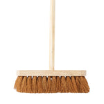 KENNEDY 12" Coco Broom with 15/16" x 60" Stale