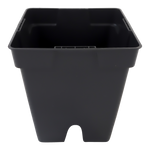11cm Square Plant Pot 1L - Black Nursery & Grow Pot