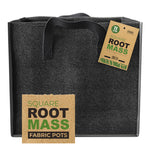 RootMASS Square Fabric Pot 11L - Breathable Air Pruning Plant Pot with Handles