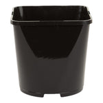 Aeroplas 2L Slotted Square Round Pot Black