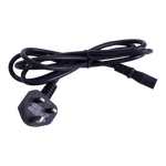 5m UK Power Lead Black - 3-Pin Plug to IEC C13 Kettle Lead
