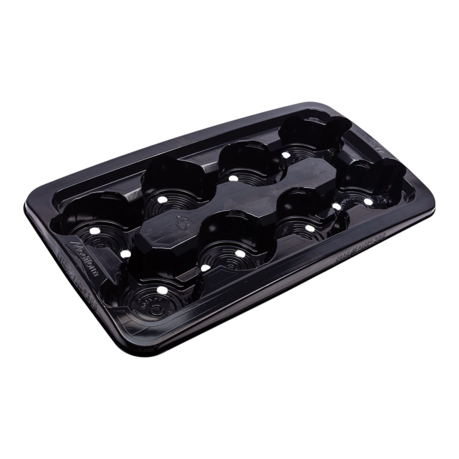 MODIFORM 8x13cm 4 per shelf thermoformed PS transport tray PRISTINE (1200 per pallet / Min order 1 Case of 50)