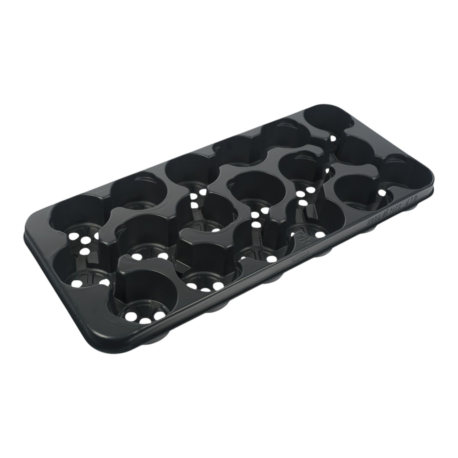 MODIFORM 18x9cm 5 per shelf thermoformed PS transport tray PRISTINE (1600 per pallet / Min order 1 Case of 50)