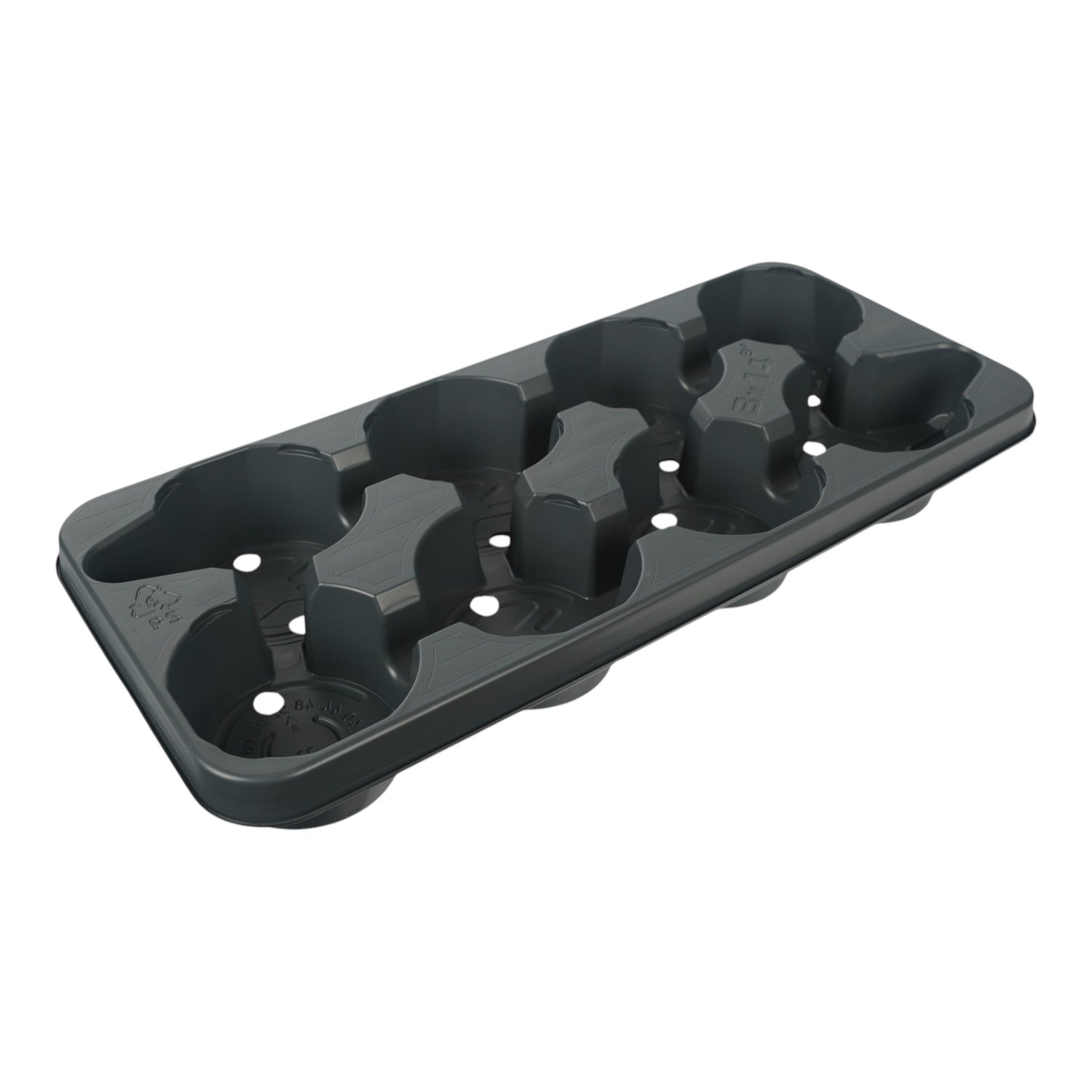 MODIFORM 8x13cm 5 per shelf thermoformed PS transport tray PRISTINE (3200 per pallet / Min order 1 Case of 50)
