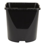 Aeroplas 3L Slotted Square Round Pot Black