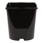 Aeroplas 5.5L Slotted Square Round Pot Black