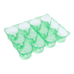 Modiform 7611 Carry Pack Green - 6 x 10.5cm Pots, Thermoformed PET