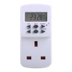 24 Hour Digital Plug Timer - Programmable UK Socket Timer