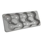 Aeroplas Pot Carry Tray 13cm Round x 8 Grey - 8 Pot Nursery Carry Tray