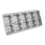 Aeroplas Square/Round Pot Carry Tray 1L x 10 Grey - 10 Pot Nursery Transport Tray