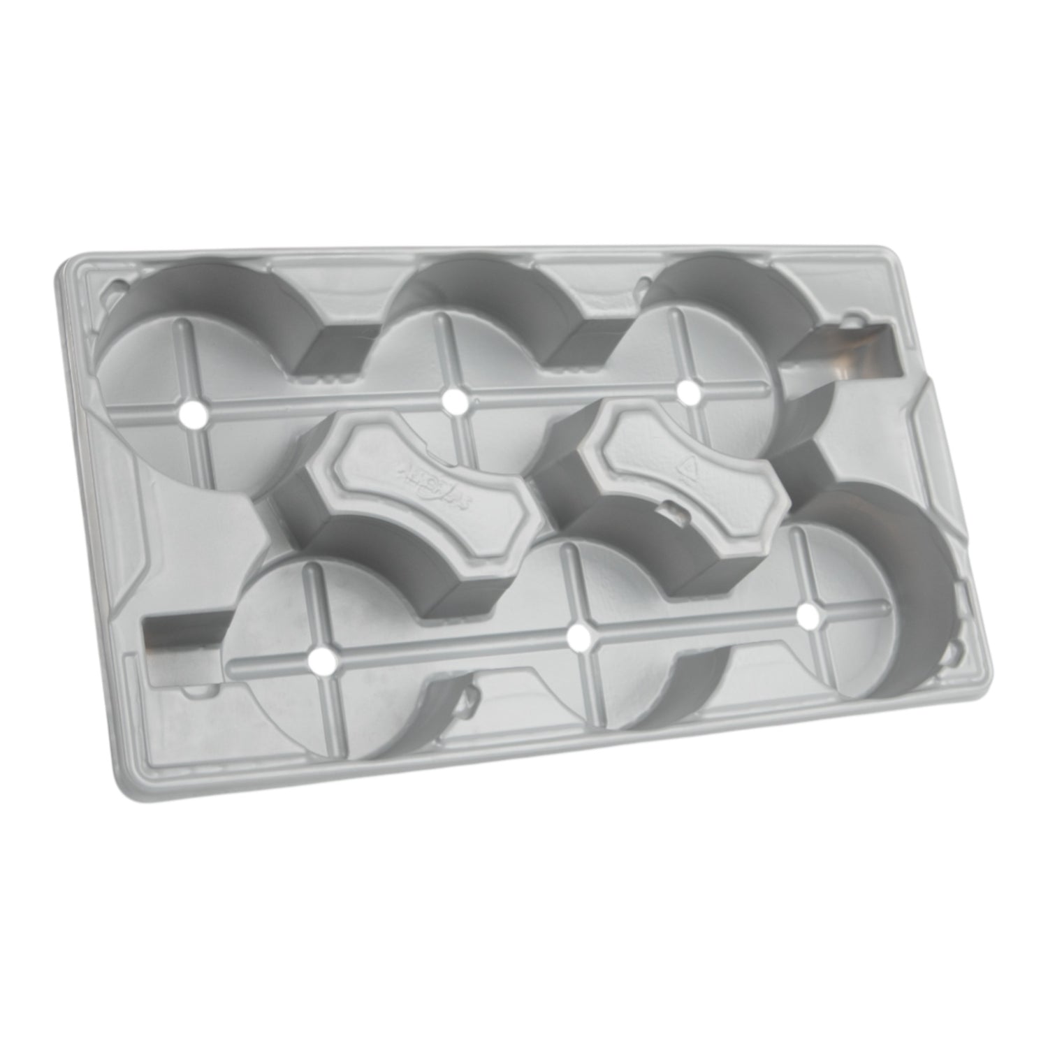 AEROPLAS Pot Carry Tray 2ltr Round x 6 Grey (1200 per pallet)