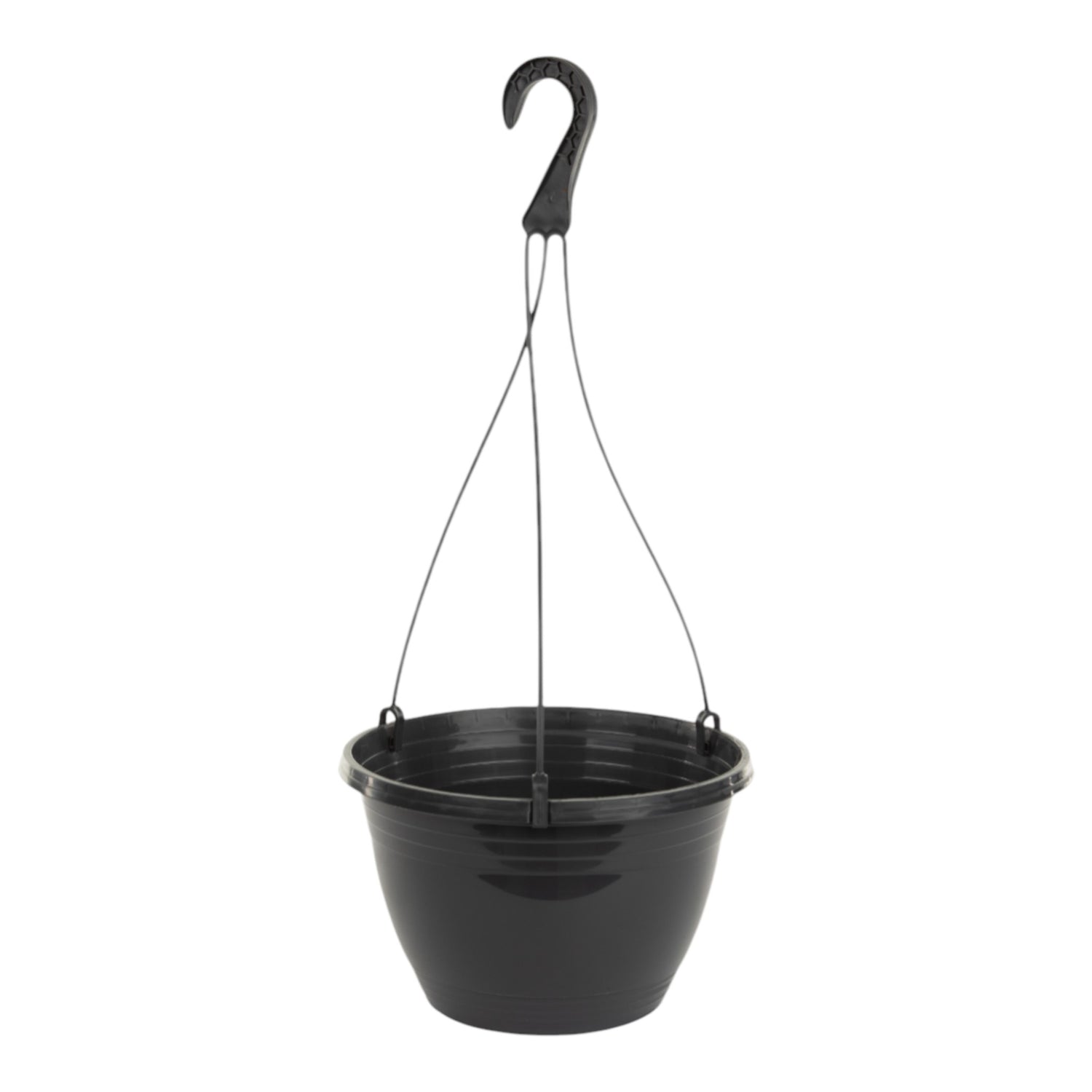 AEROPLAS 25cm 5L Hanging Pot ANTHRACITE (100 per case / 16 cases per pallet)