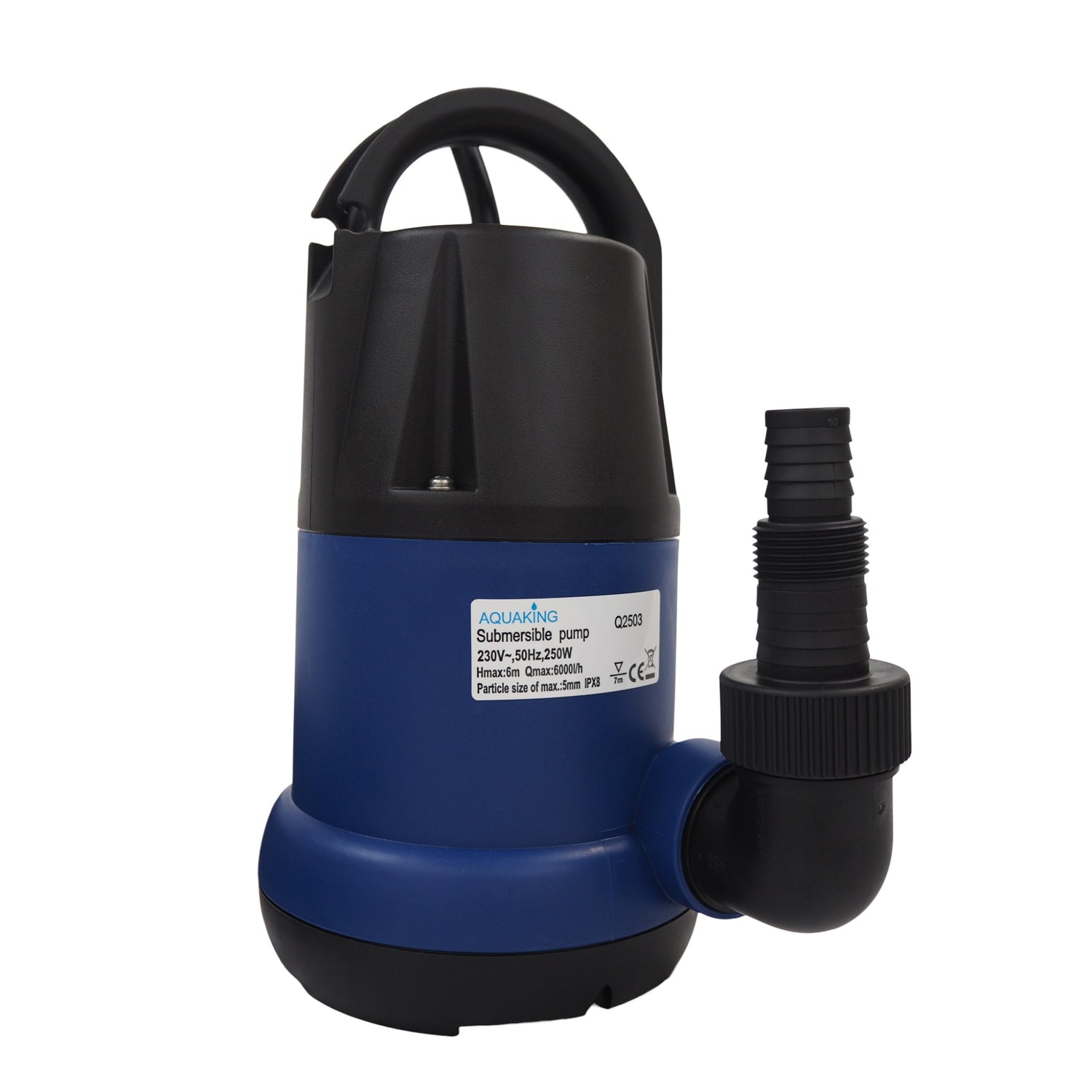 Aquaking Sump Pump Q2503 - 5000 l / h Including Plug Adaptor (4 per box)