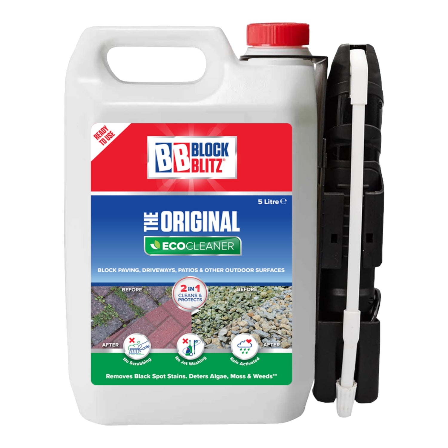 BLOCK BLITZ The Original Eco Cleaner Ready to Use With Electric Trigger 5L (3 per box)