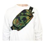 Packs Protect Camo Body Bag - Carbon-Lined Crossbody Odour Retaining Storage Bag