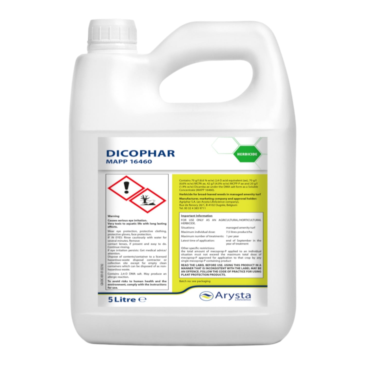 Dichophar Enforcer 5L – Selective Turf Herbicide for Lawns, Sports Pitches & Golf Courses