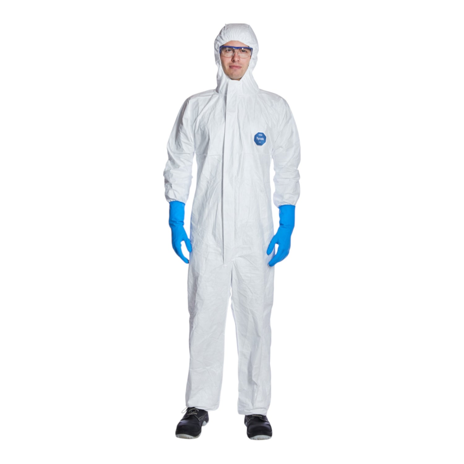 Du Pont Tyvek Chemical Protective Coveralls Xpert 500 Zipper Closure Chest (X-LARGE)