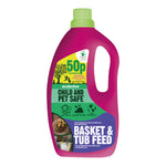 Ecofective Basket & Tub Feed 1.5L - Organic-Based Liquid Feed for Containers & Hanging Baskets