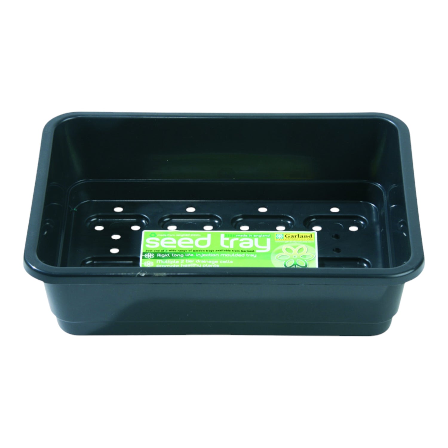 GARLAND Small Seed Tray Black With Holes (25 per box)