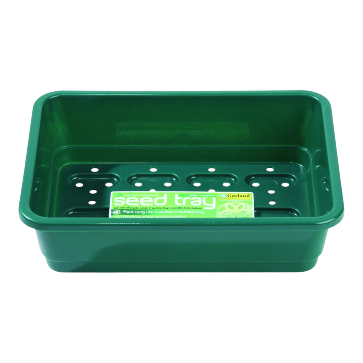GARLAND Small Seed Tray Green With Holes (25 per box)