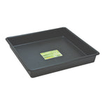 Garland 60cm Square Garden Tray Black - 32L Deep Recycled Plastic Plant Tray