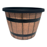 Growers Own 10" Decorative Copper Barrel Planter