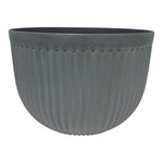 Growers Own 12" Grey Fluted Planter