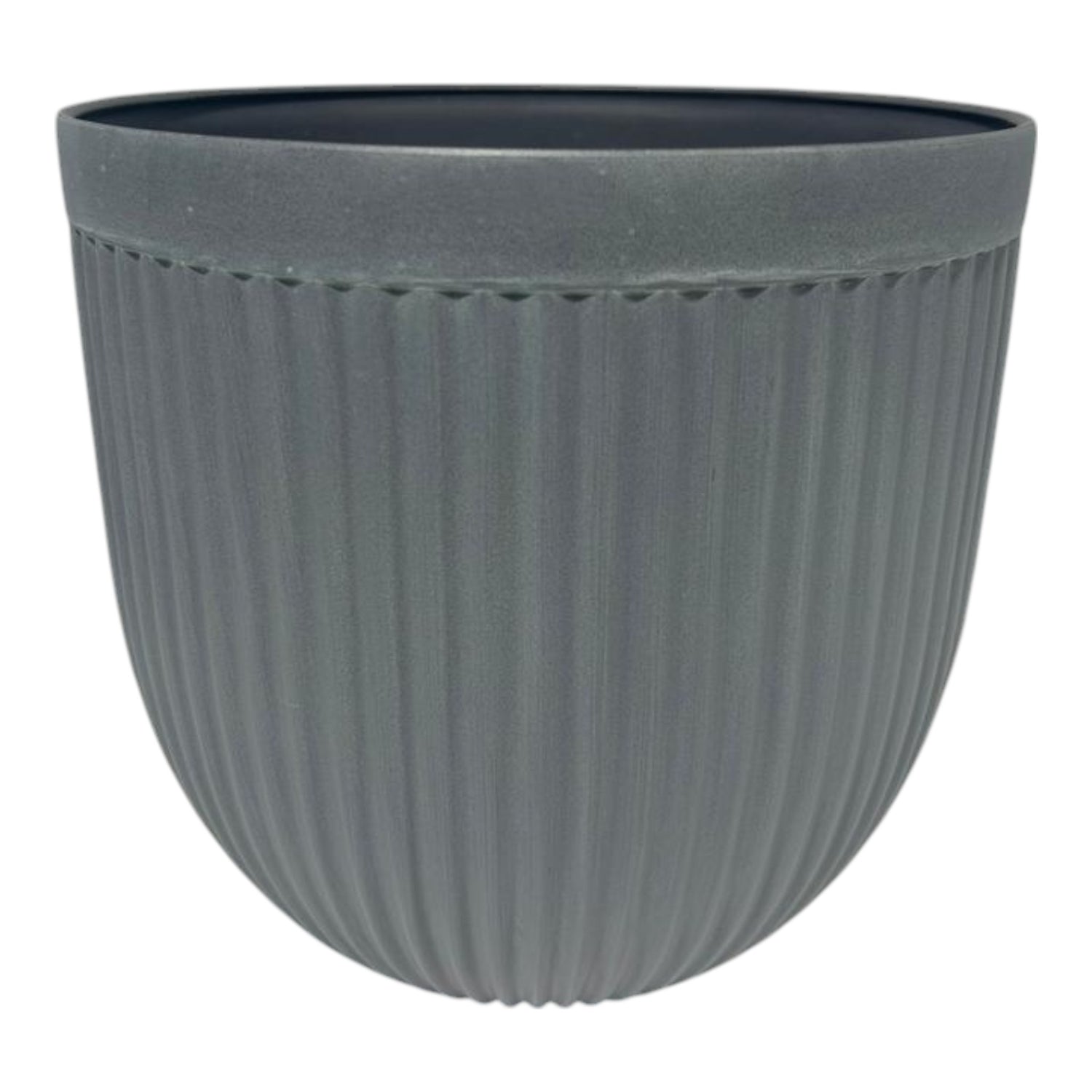 GROWERS OWN 15" Grey Fluted Bowl Planter (135 per pallet)