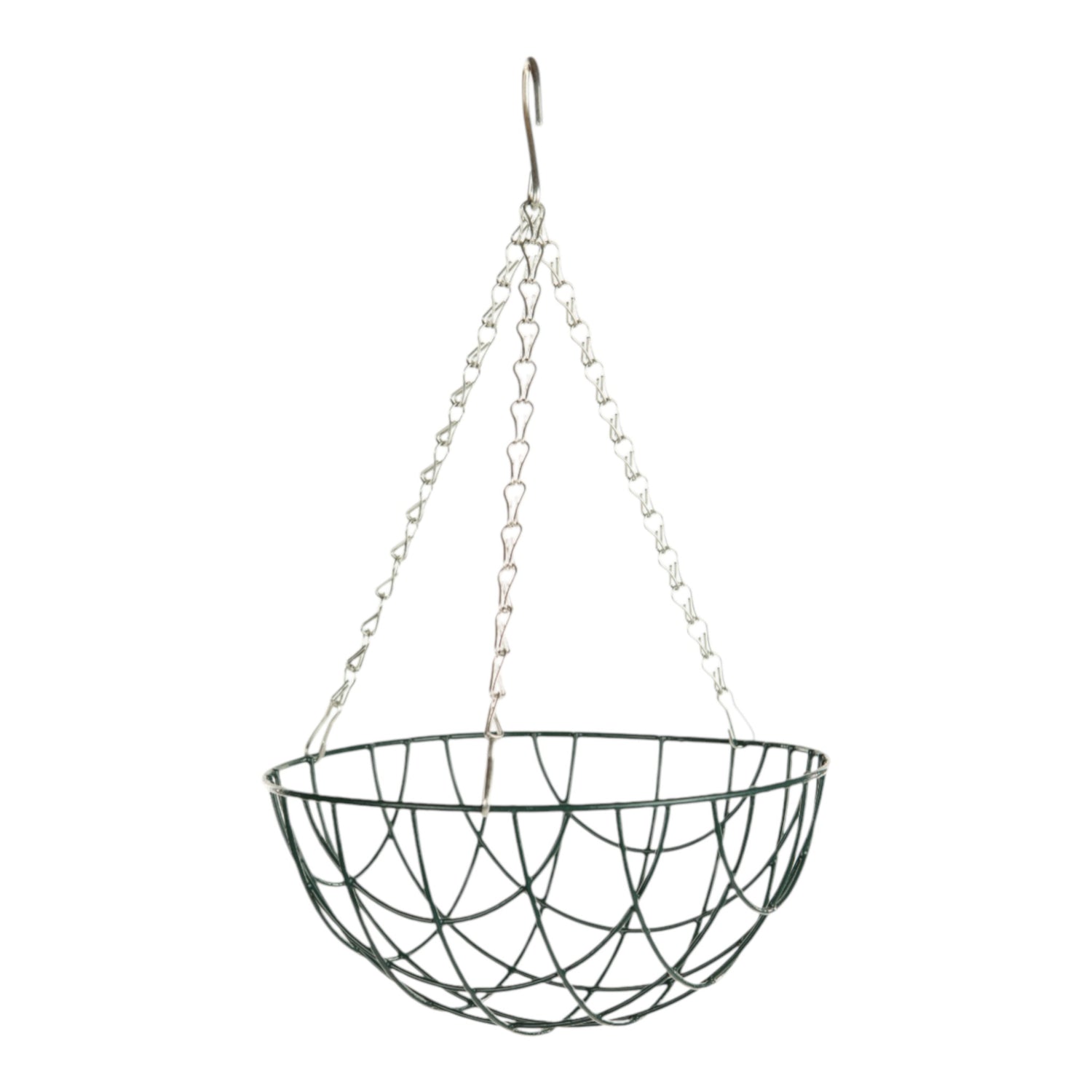 GROWERS OWN 16" Round Bottom Wire Hanging Basket w/ 3 Chains - Box of 25