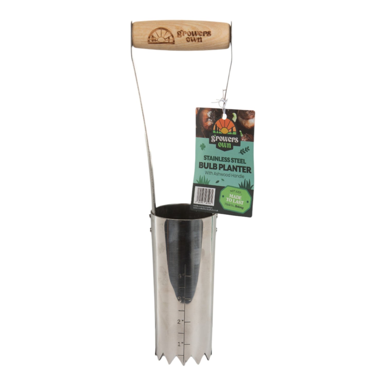 Growers Own Stainless Steel Bulb Planter w/ Ashwood Handle