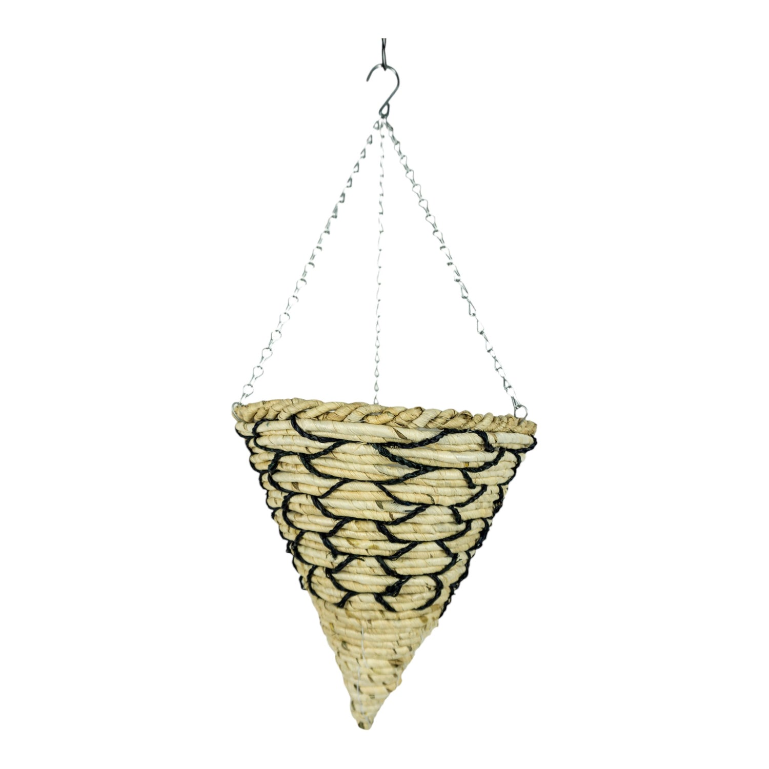 GROWERS OWN Burghley 14" Cone Hanging Basket - Water Grass Corn Rope (Box of 20)