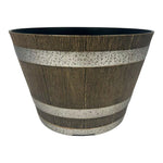 Growers Own 12" Decorative Whiskey Keg Barrel Planter