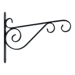 Growers Own Elegant Curl Hanging Basket Bracket Black