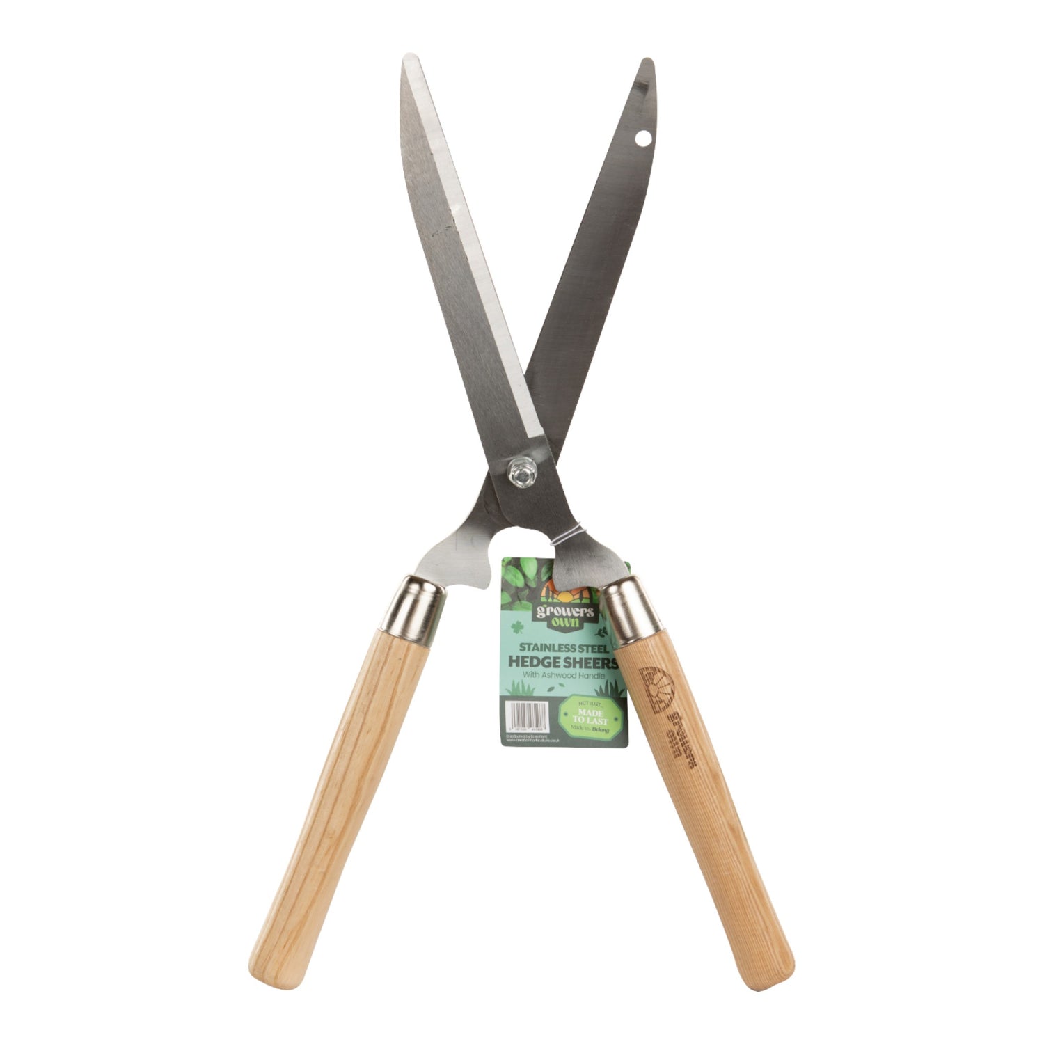 Growers Own Stainless Steel Hedge Shears w/ Ashwood Handle