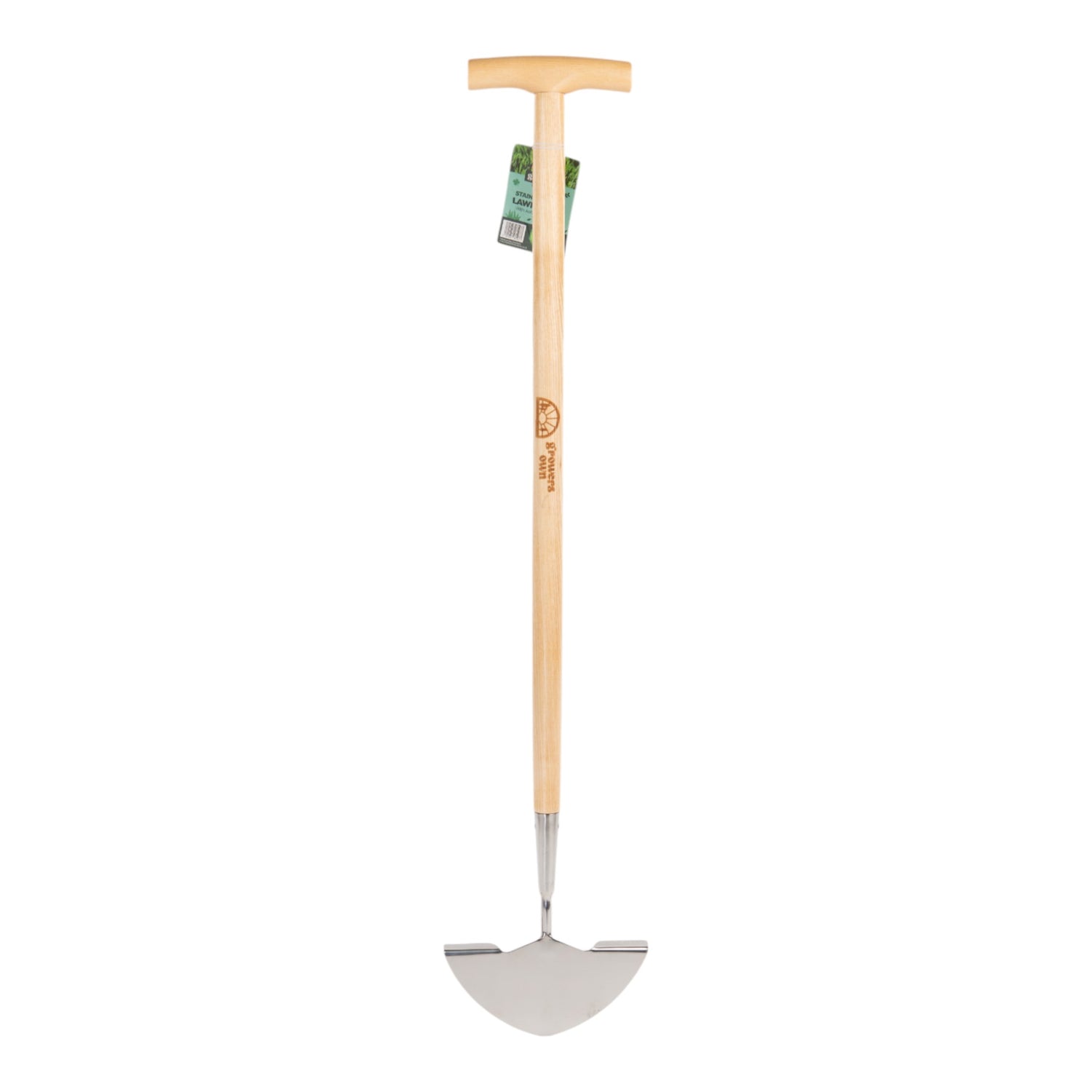 Growers Own Stainless Steel Lawn Edger w/Ashwood Handle