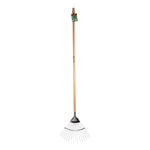 Stainless Steel Lawn & Leaf Rake with Ashwood Handle