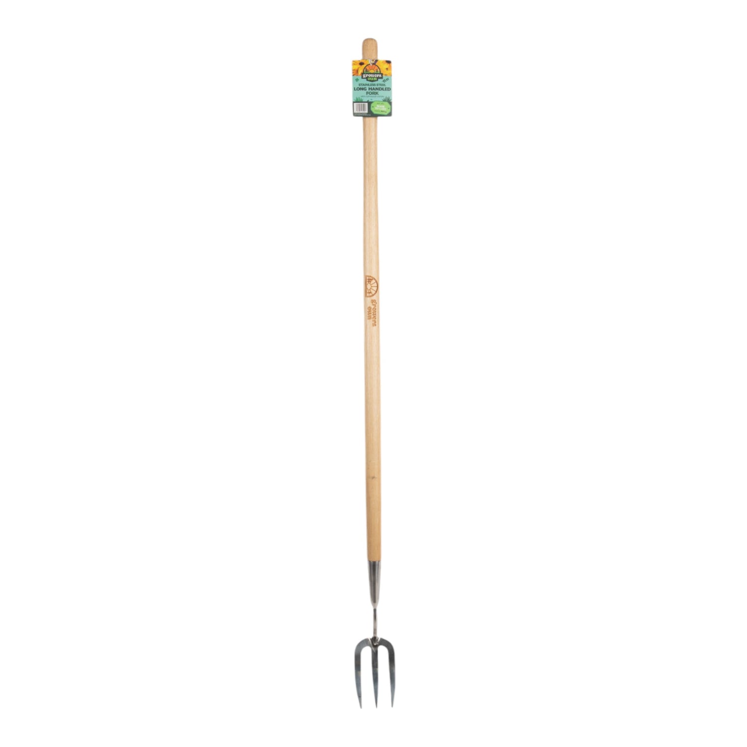 Growers Own Stainless Steel Long Handled Fork w/ Ashwood Handle