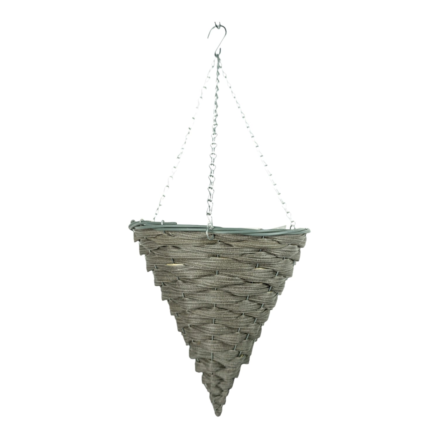 GROWERS OWN Penshurst 12" Cone Plastic Rattan Hanging Basket (Box of 20)
