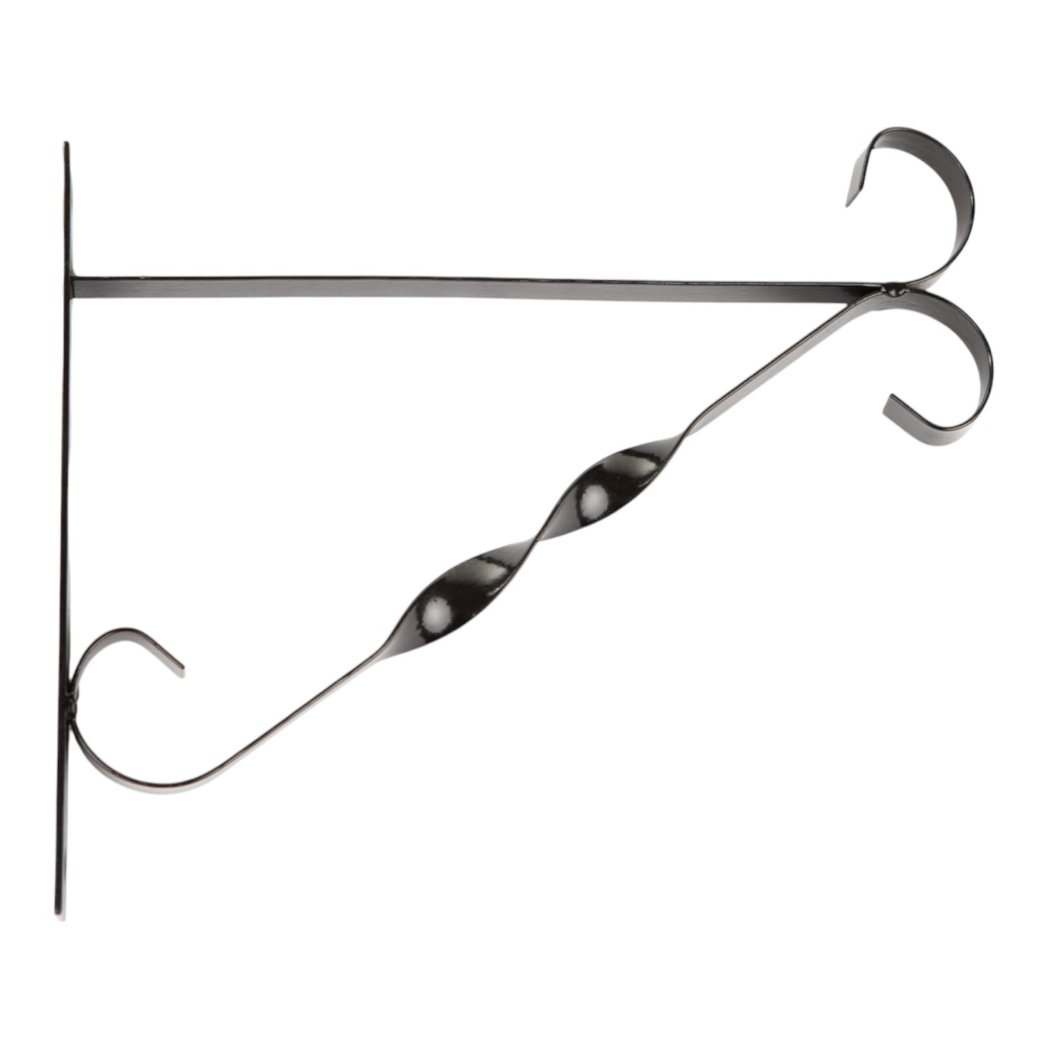 GROWERS OWN Elegant Twist Hanging Basket Bracket BLACK