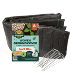 Growers Own Ground Cover Lines 100GSM 1M x 10M with 8 pegs