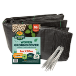 Growers Own Ground Cover Lines 100GSM 2M x 10M with 16 pegs