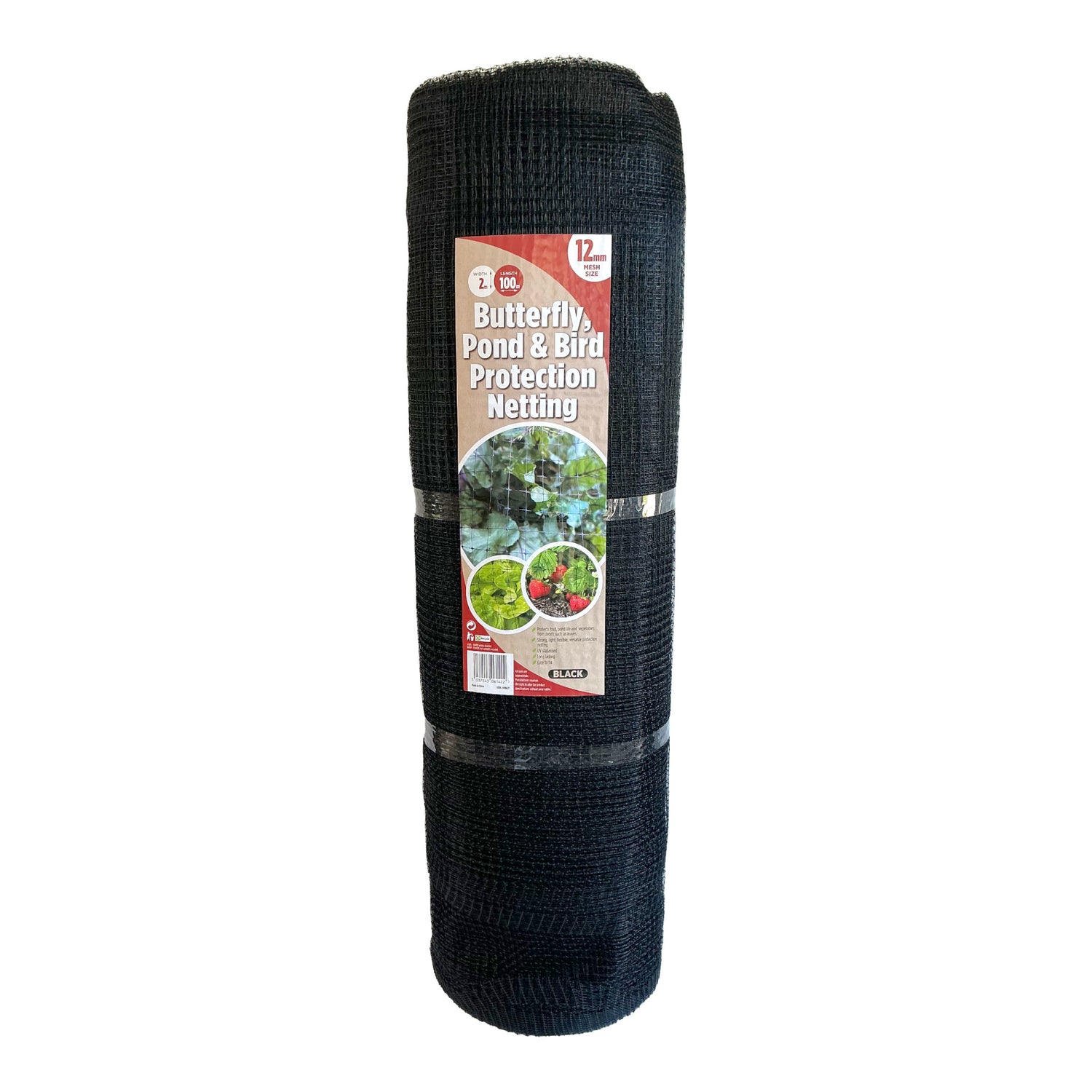 Butterfly, Pond, Bird Protection Netting Black 2m x 100m