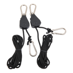 Krystal Rope Ratchet Hangers Twin Pack - Adjustable 68kg Equipment Hanging System