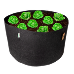 RootMASS Fabric Bed 245L - Large Round Breathable Air Pruning Planter