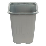 Modiform SQ080880 8cm high square thermoformed PP pot Grey