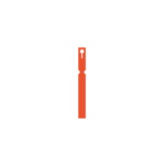 Self-Tie PVC Labels Loop Lock - 16mm x 160mm (Box of 1000) ORANGE