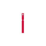 Self-Tie VINYL Labels Loop Lock - 16mm x 160mm (Box of 1000) RED