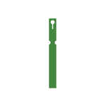 Self-Tie PVC Labels Loop Lock - 25mm x 220mm (Box of 1000) GREEN