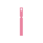 Self-Tie PVC Labels Loop Lock - 25mm x 220mm (Box of 1000) PINK